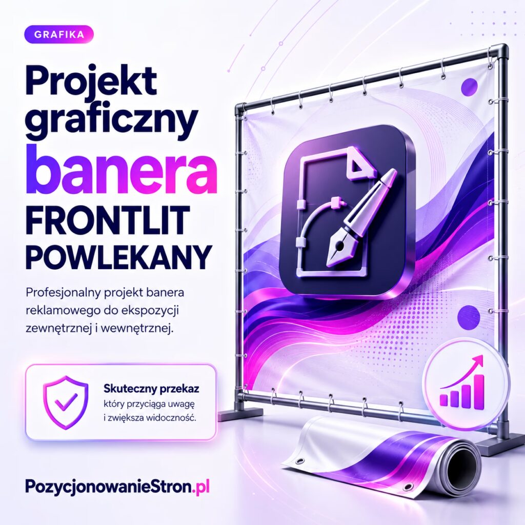 Projekt graficzny banera – baner FRONTLIT POWLEKANY
