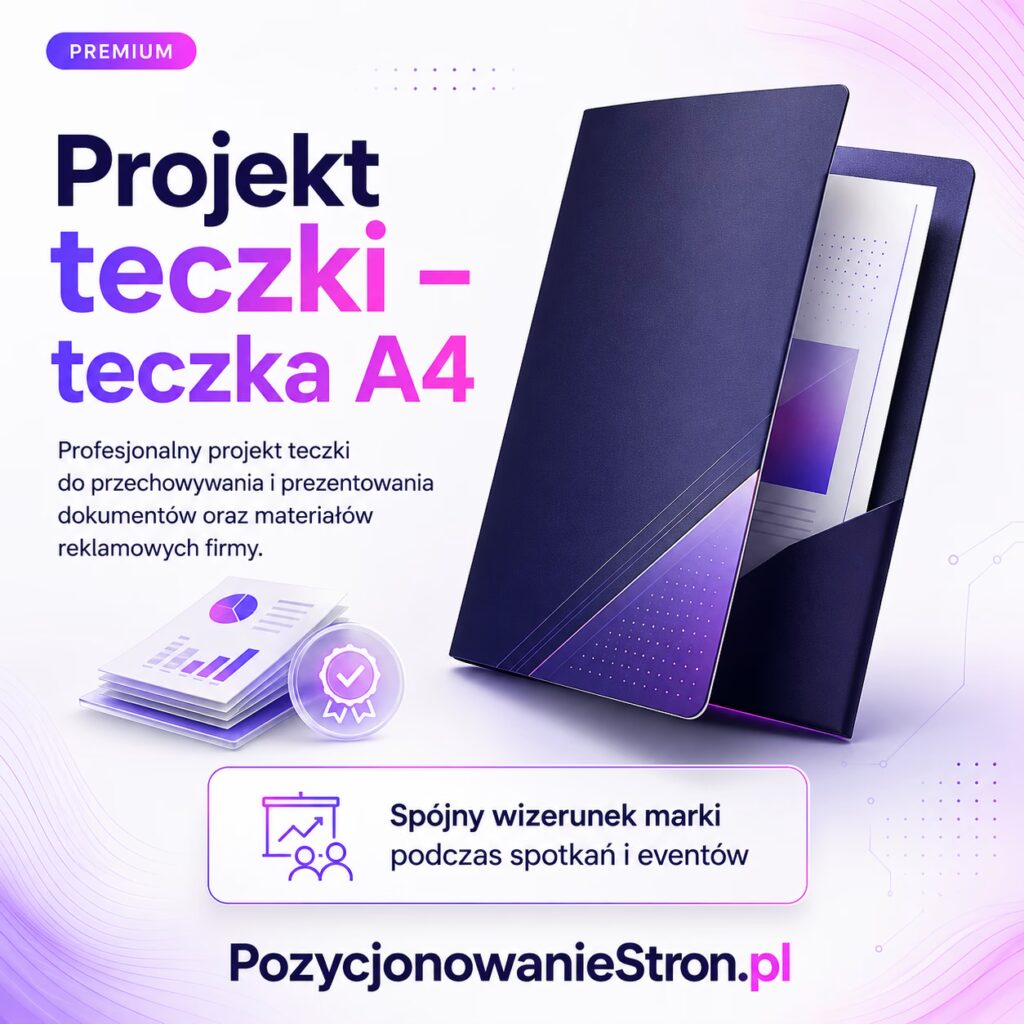 Projekt teczki – teczka A4