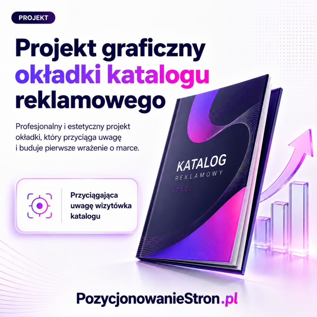 Projekt graficzny okładki katalogu reklamowego
