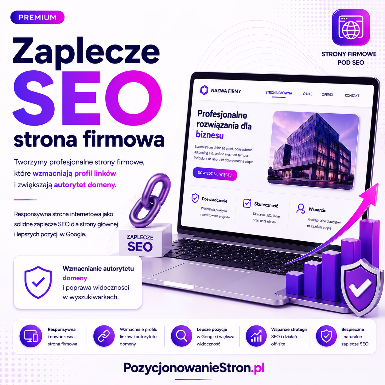 Zaplecze SEO strona firmowa