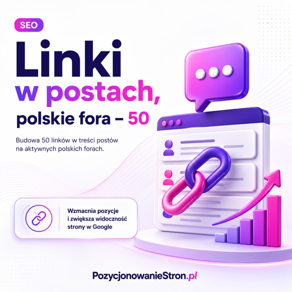 Linki w postach, polskie fora – 50
