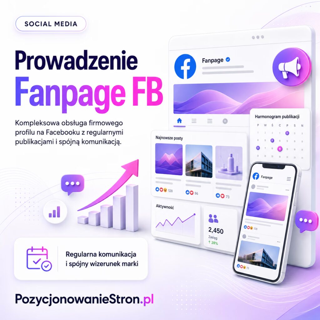 Prowadzenie Fanpage FB