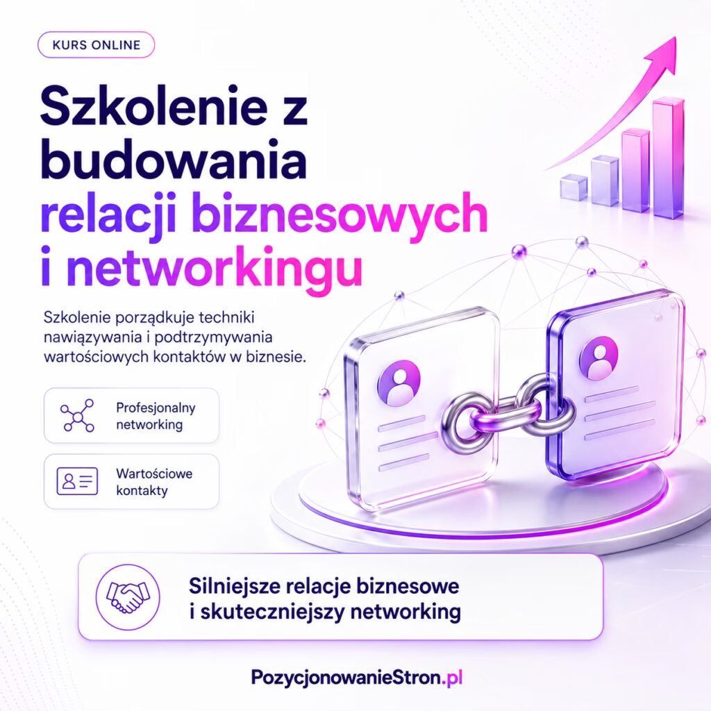 Szkolenie z budowania relacji biznesowych i networkingu
