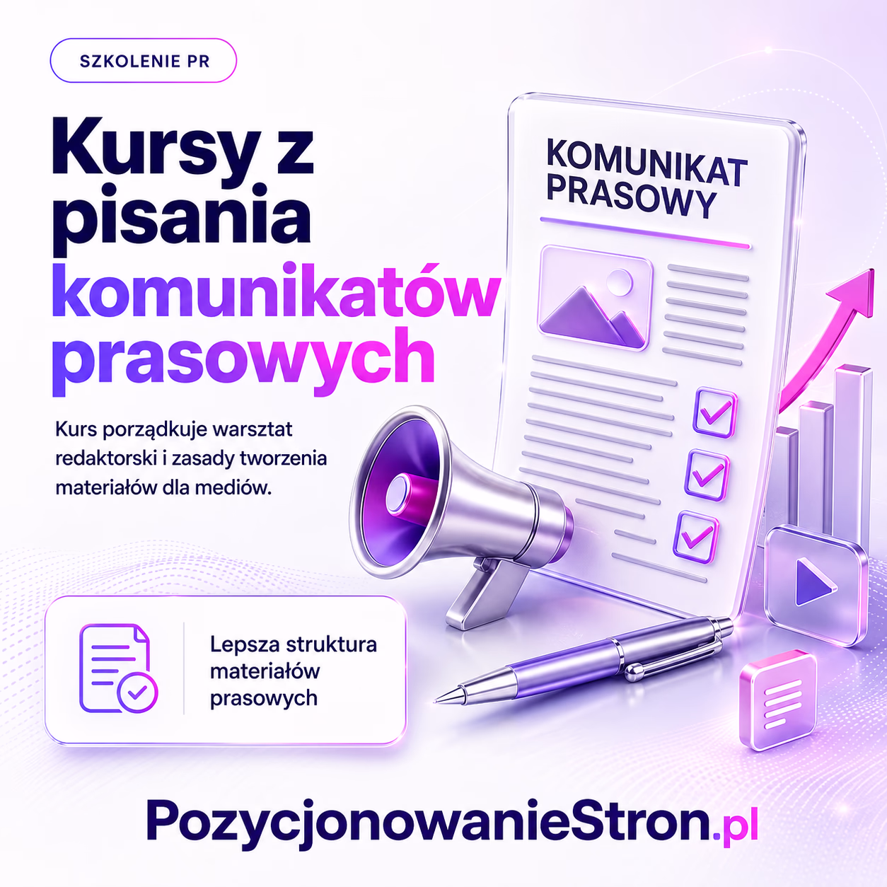 Kursy z pisania komunikatów prasowych