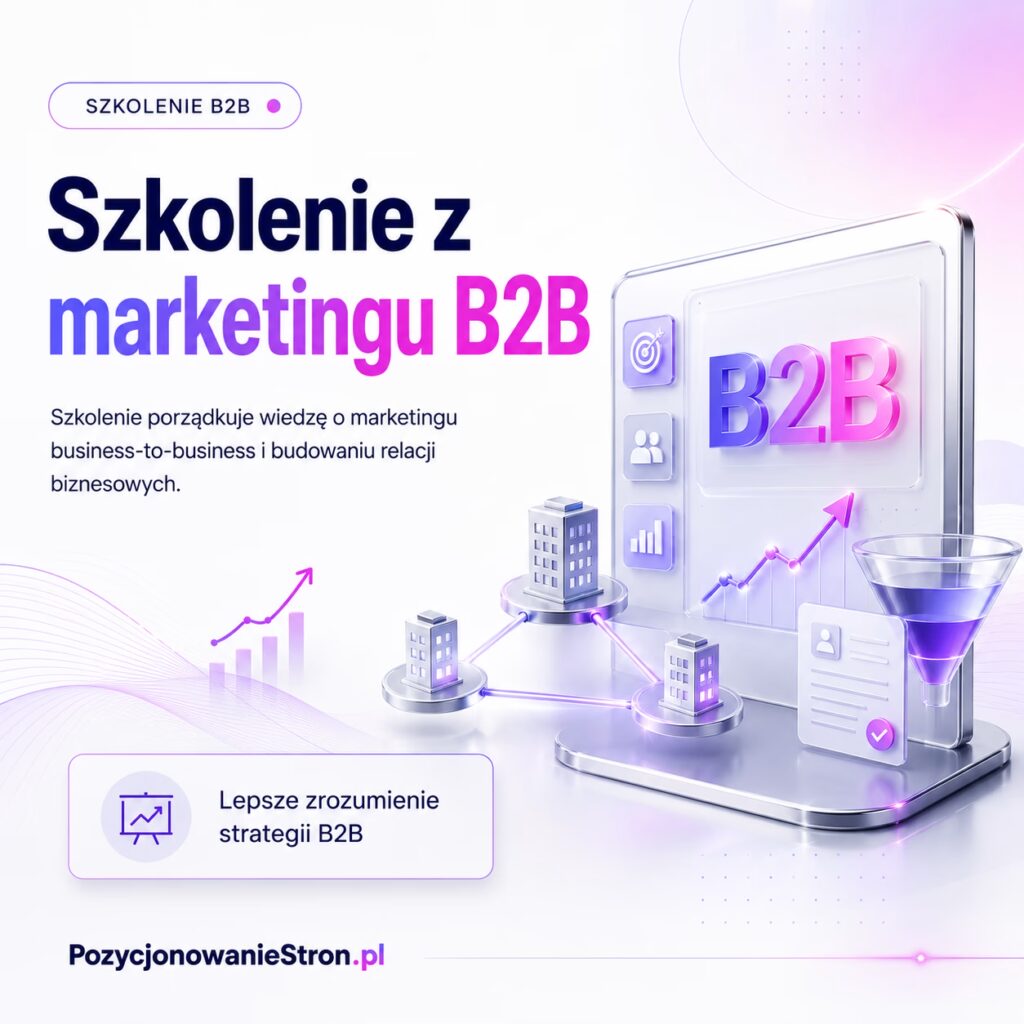 Szkolenie z marketingu B2B (business-to-business)