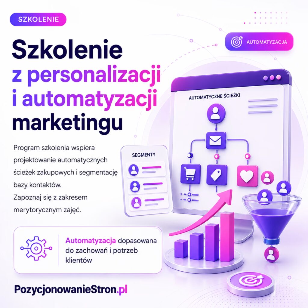 Szkolenie z personalizacji i automatyzacji marketingu