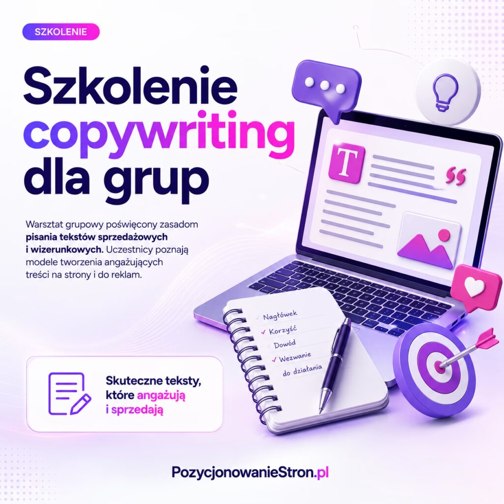 Szkolenie copywriting dla grup