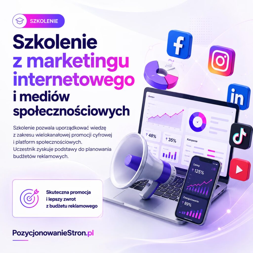 Szkolenie z marketingu internetowego i mediów społecznościowych