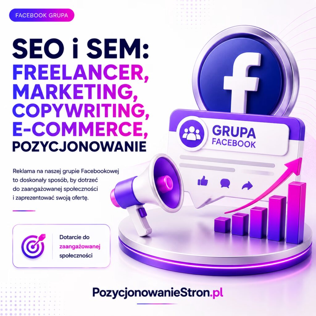 SEO i SEM: Freelancer, Marketing, Copywriting, E-Commerce, Pozycjonowanie