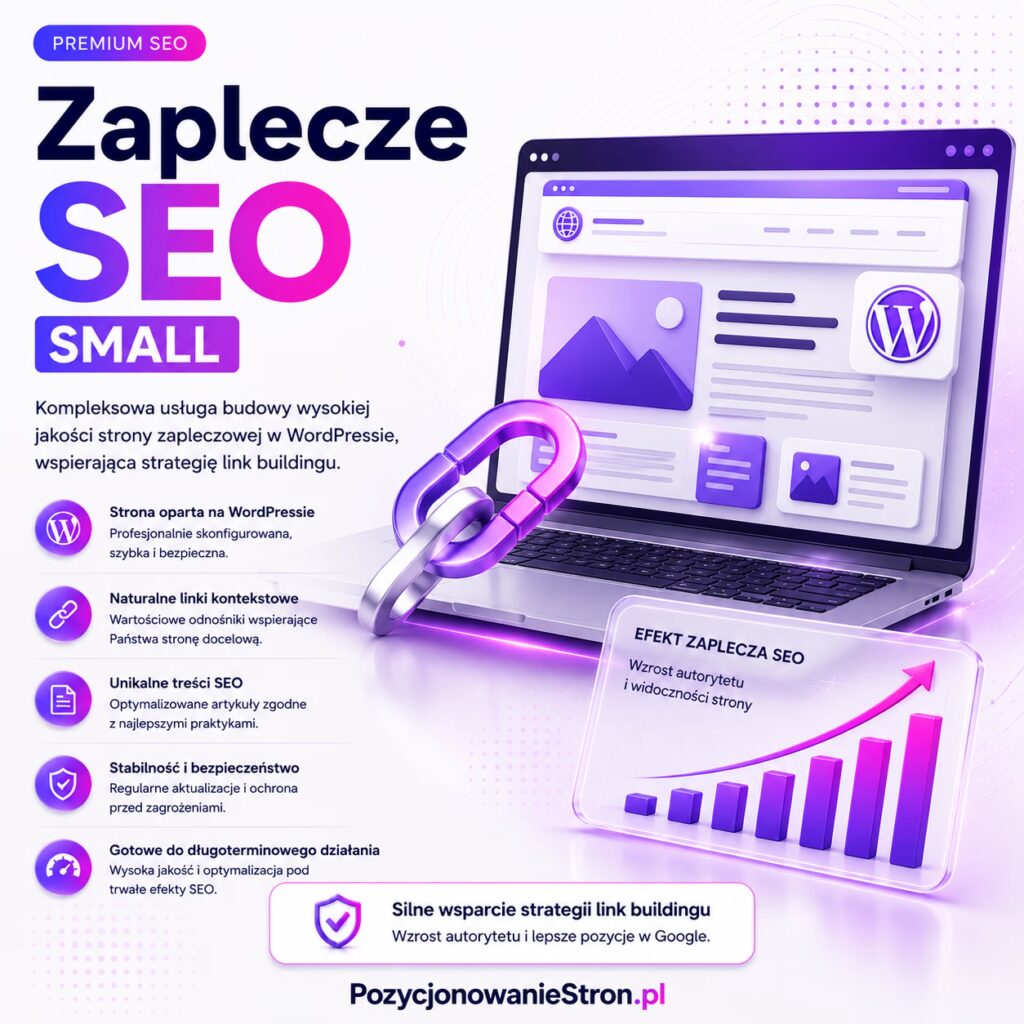 Zaplecze SEO SMALL