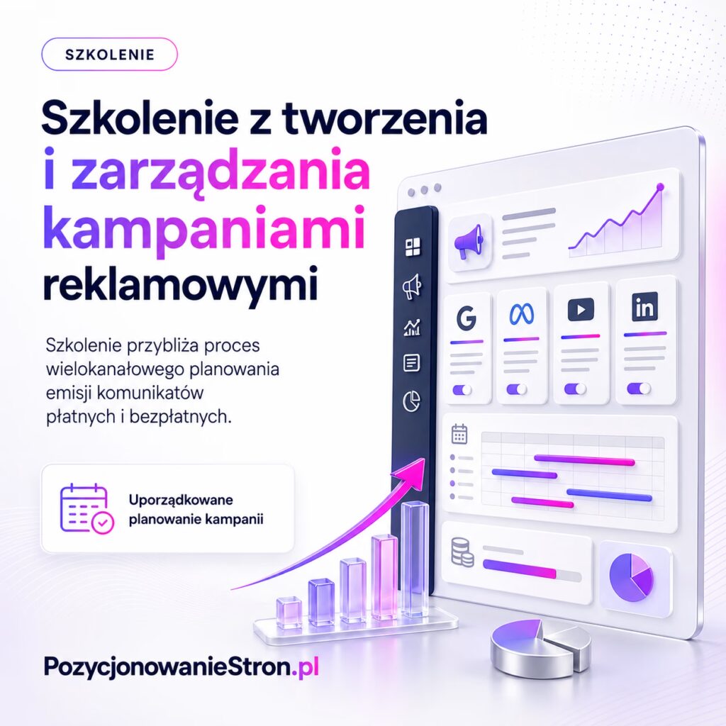 Szkolenie z tworzenia i zarządzania kampaniami reklamowymi