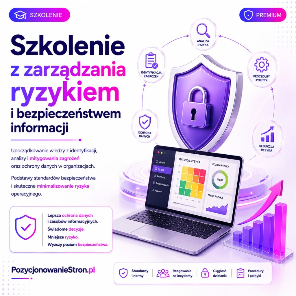 Szkolenie z zarządzania ryzykiem i bezpieczeństwem informacji
