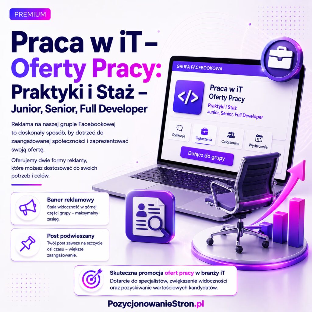 Praca w iT - Oferty Pracy: Praktyki i Staż - Junior, Senior, Full Developer