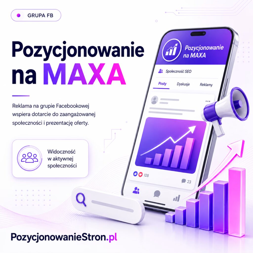 Pozycjonowanie na MAXA