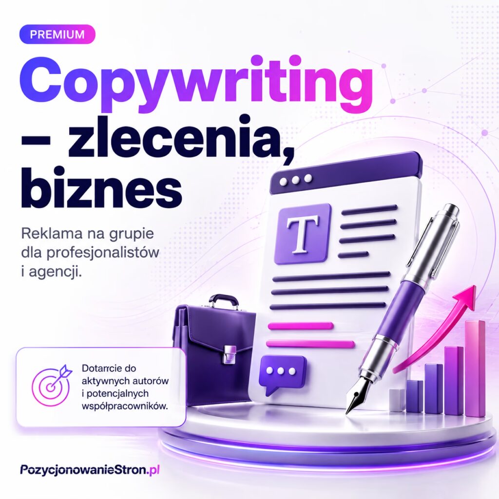 Copywriting - zlecenia, biznes