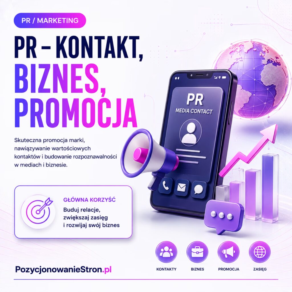 PR - kontakt, biznes, promocja