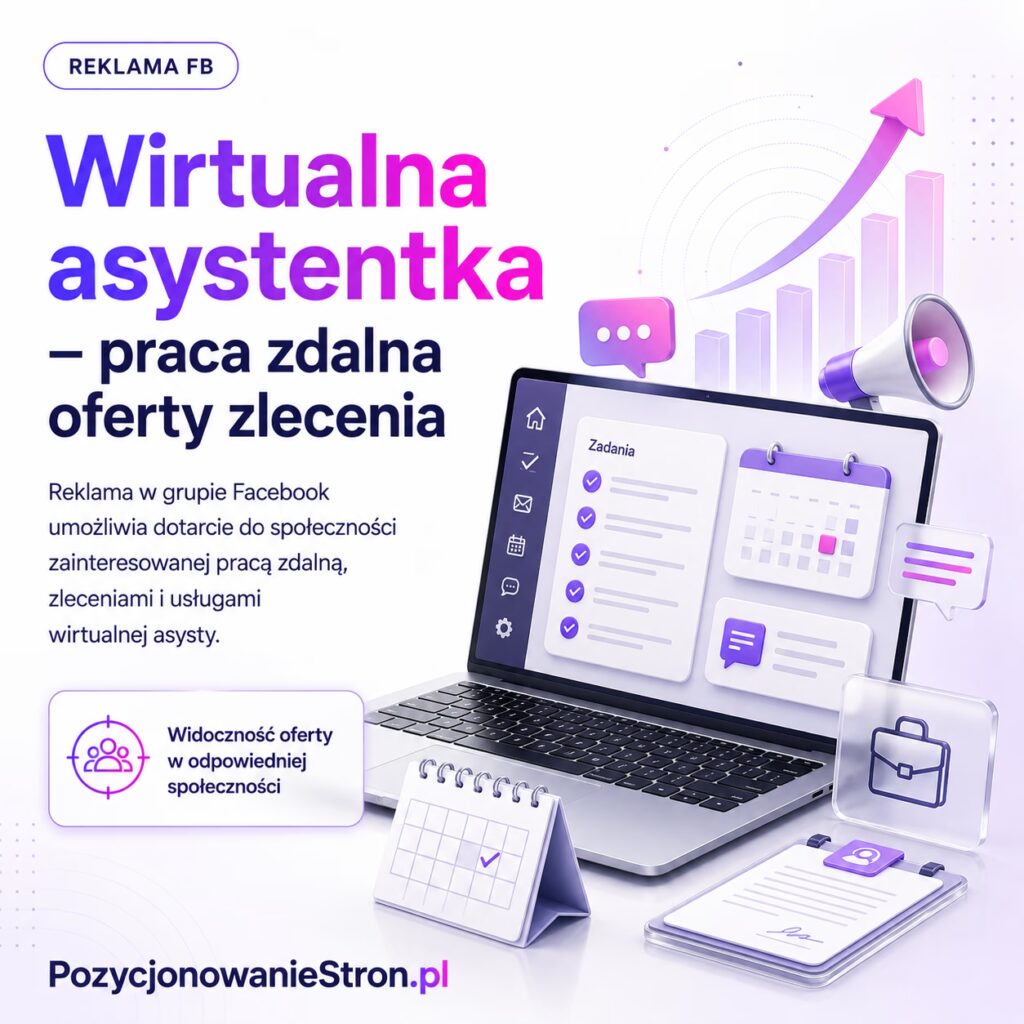 Wirtualna asystentka - praca zdalna oferty zlecenia