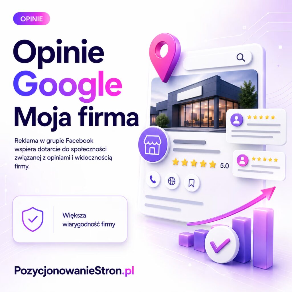 Opinie Google Moja firma