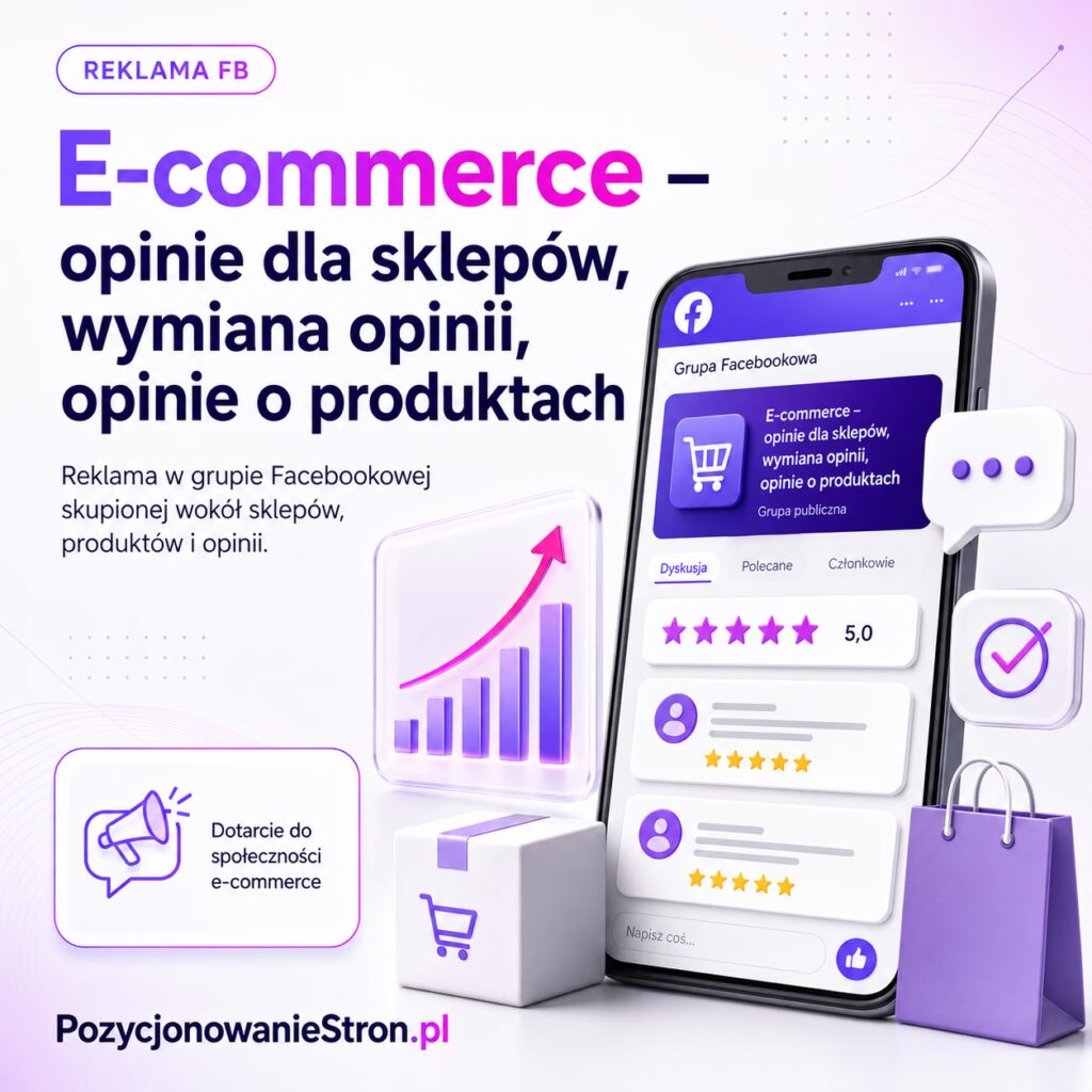 E-commerce - opinie dla sklepów, wymiana opinii, opinie o produktach