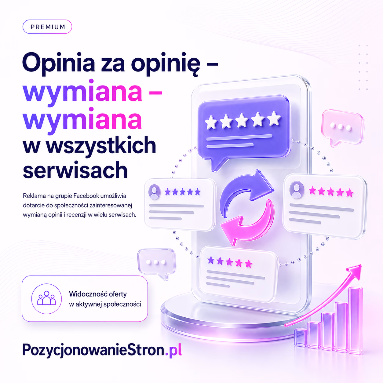 Opinia za opinię - wymiana - wymiana w wszystkich serwisach