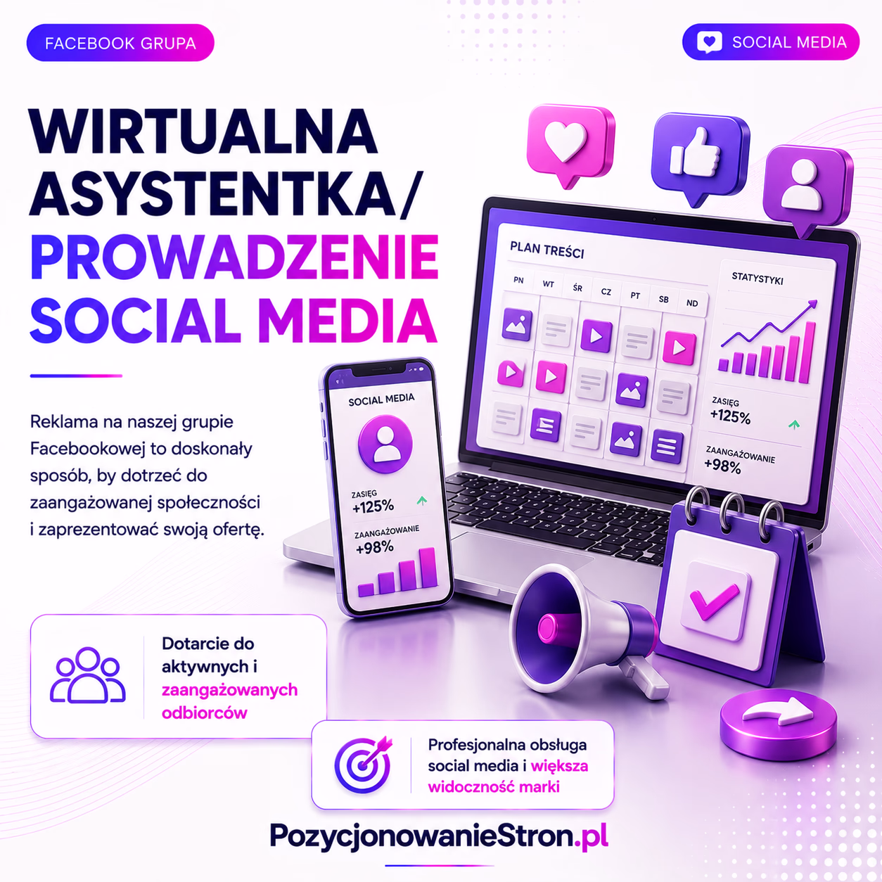 WIRTUALNA ASYSTENTKA/ PROWADZENIE SOCIAL MEDIA