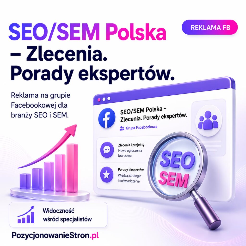 SEO/SEM Polska - Zlecenia. Porady ekspertów.