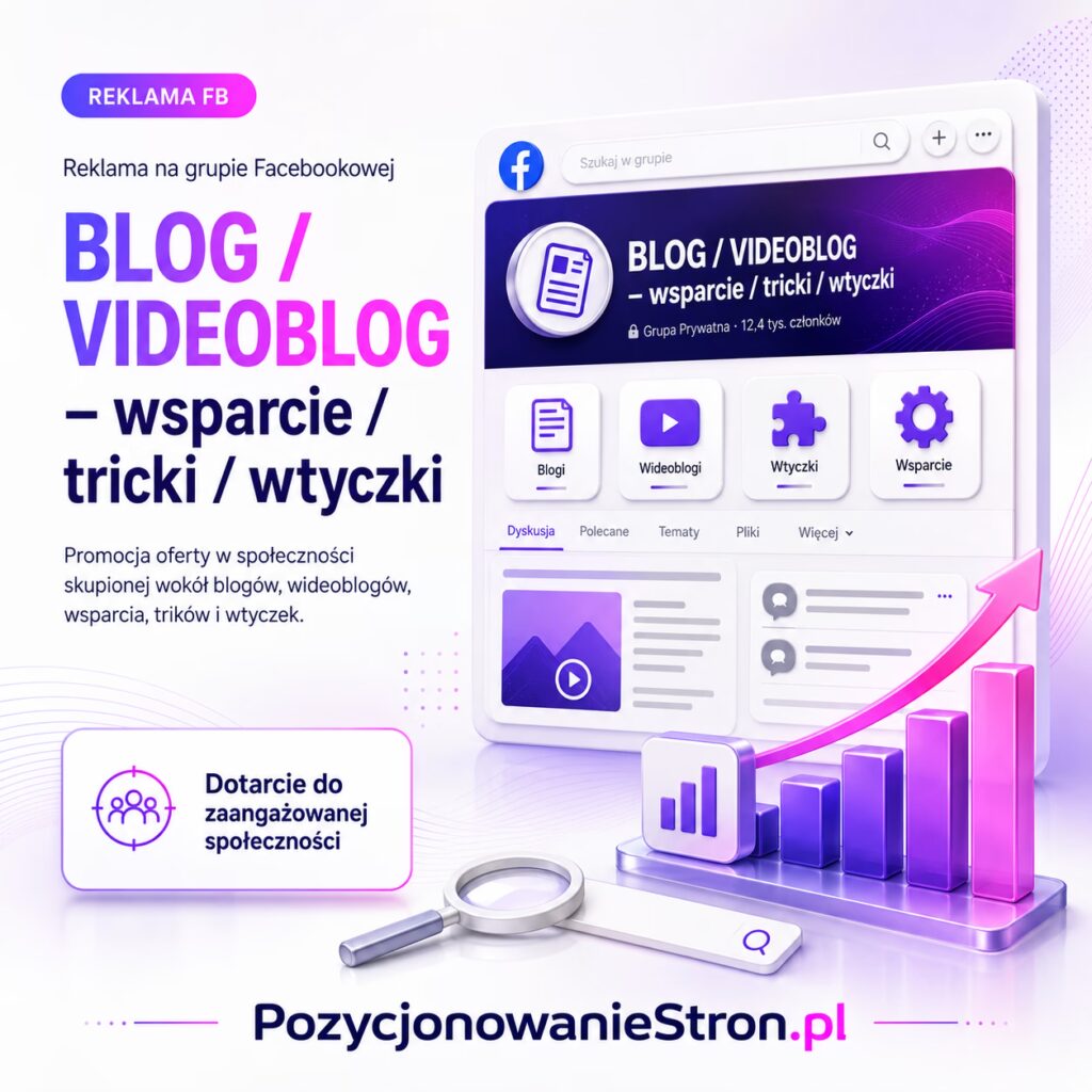 BLOG / VIDEOBLOG - wsparcie / tricki / wtyczki
