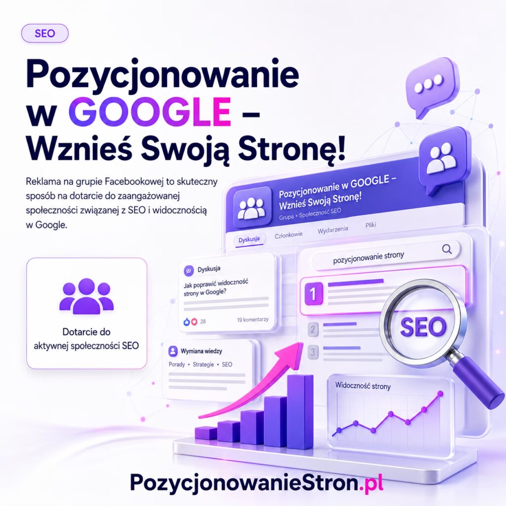 Pozycjonowanie w GOOGLE - Wznieś Swoją Stronę!