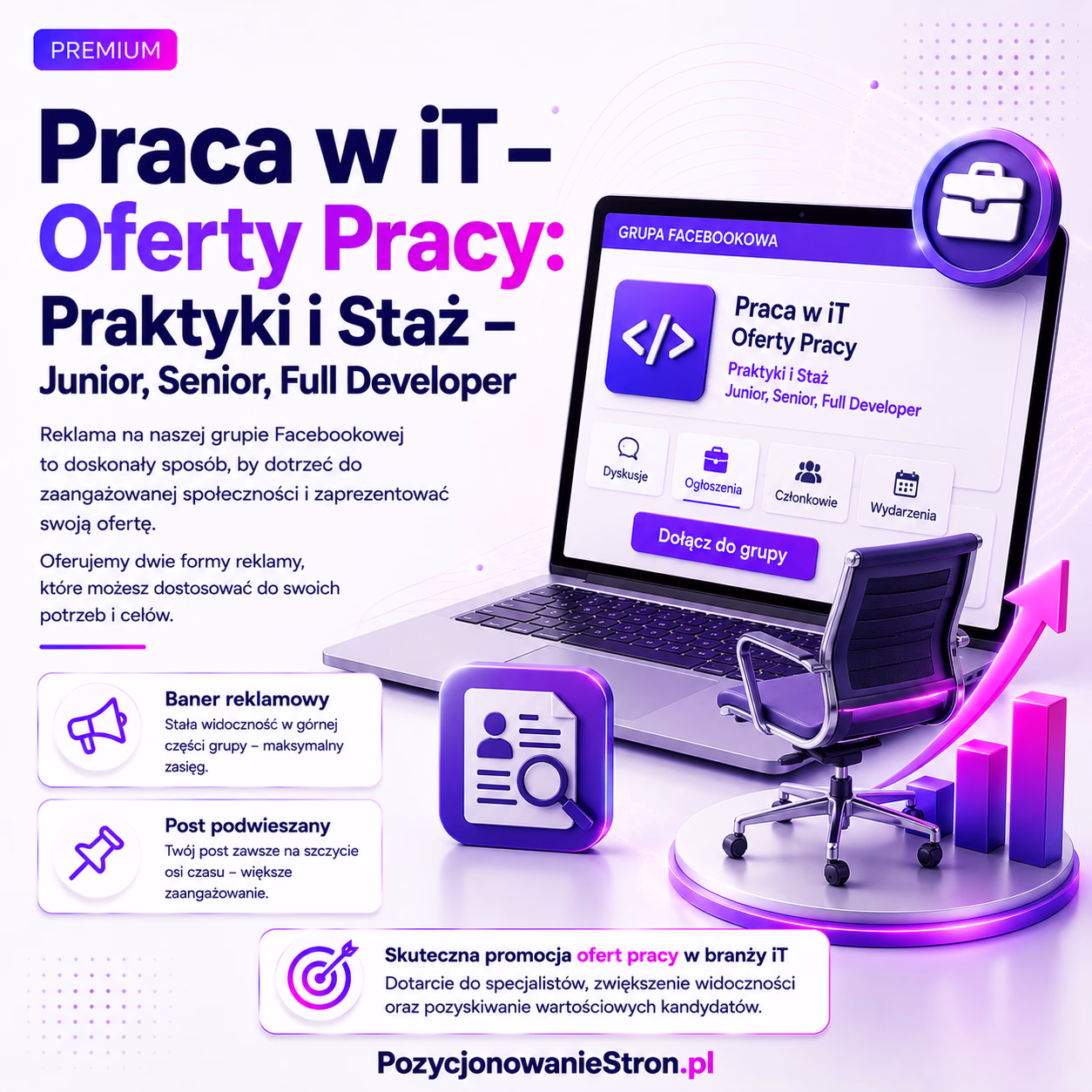 Praca w iT - Oferty Pracy: Praktyki i Staż - Junior, Senior, Full Developer