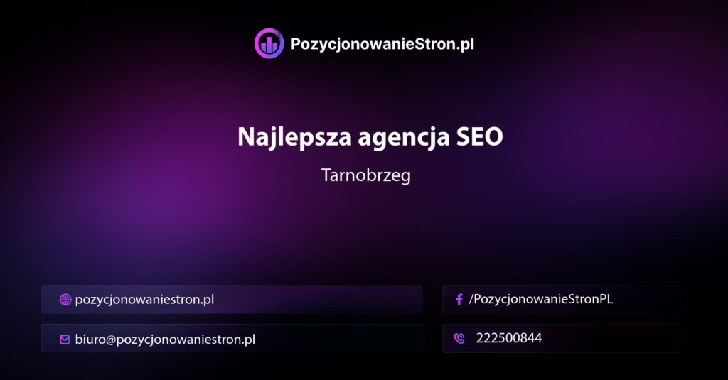 najlepsza agencja seo Tarnobrzeg