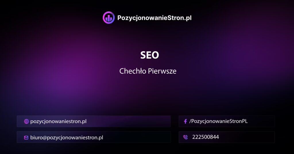 SEO Chechło Pierwsze