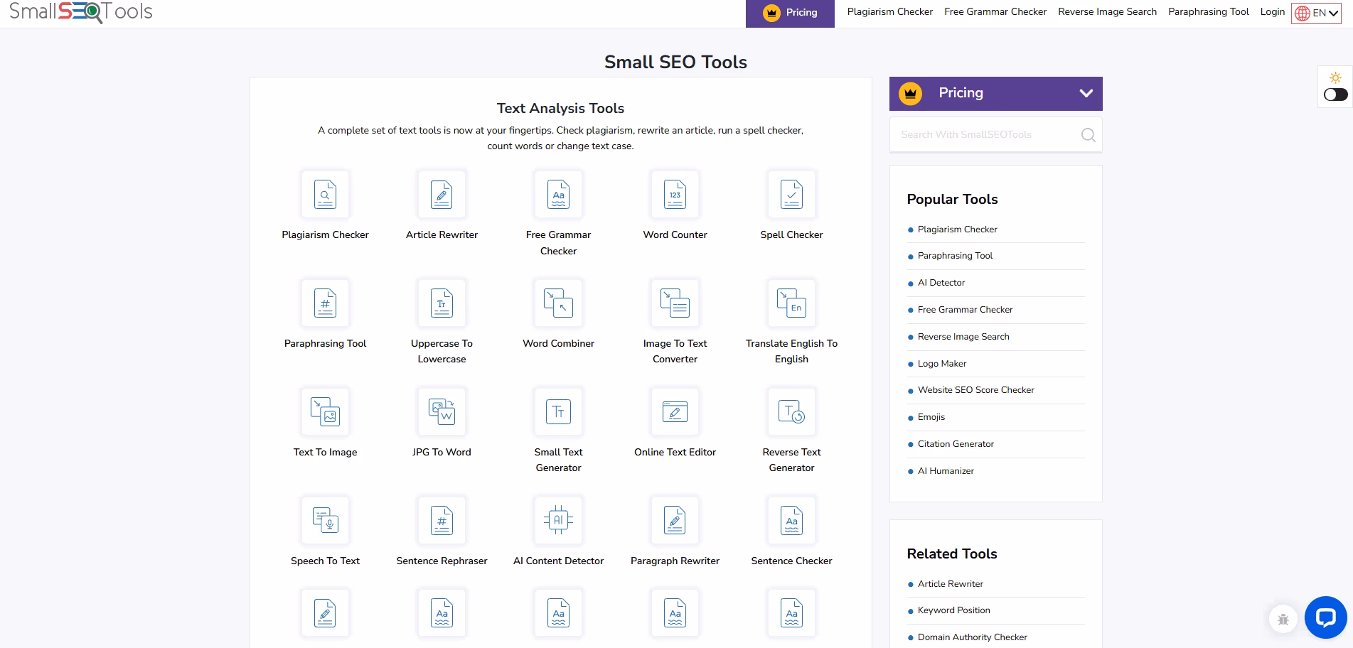 Small SEO Tools - Pozycjonowanie stron Dąbrówka