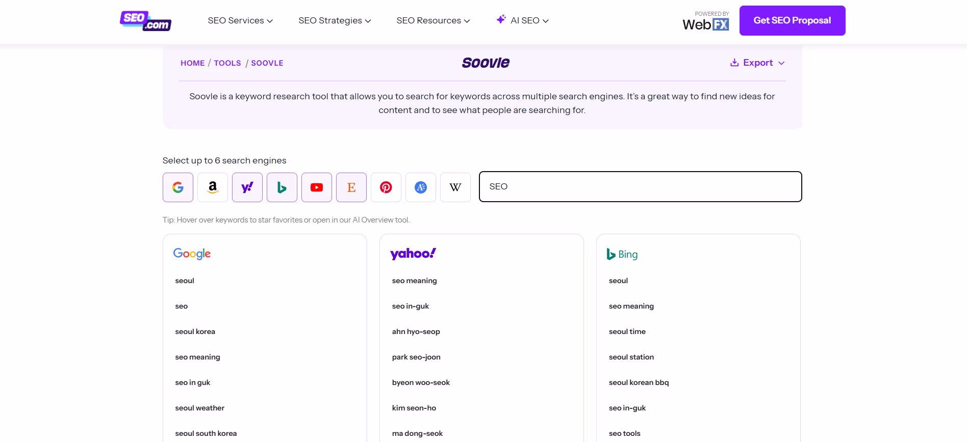 Soovle - Pozycjonowanie stron Sędziszów Małopolski