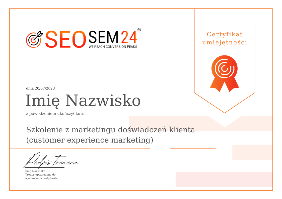 Szkolenie z marketingu doświadczeń klienta (customer experience marketing) - obrazek 2