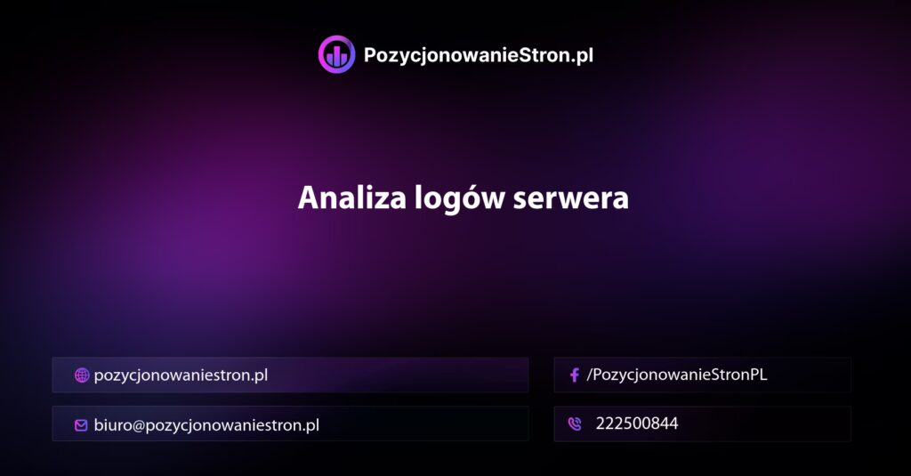 Analiza logów serwera