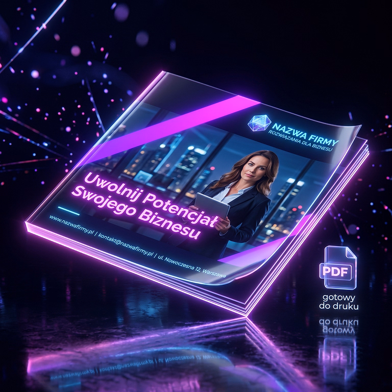 Projekt graficzny katalogu reklamowego – PROJEKT STRONY TEKSTOWEJ