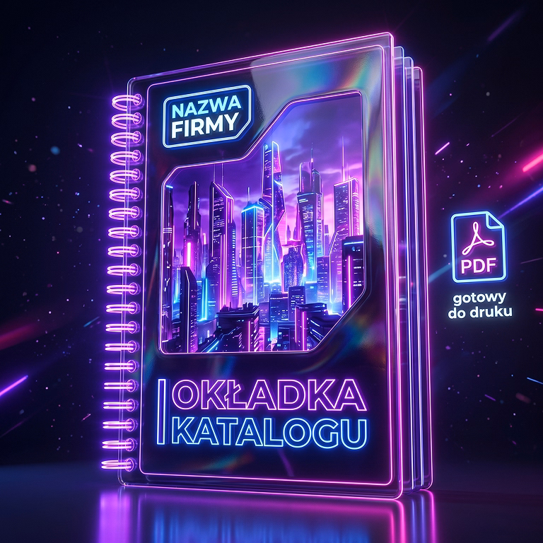 Projekt graficzny okładki katalogu reklamowego