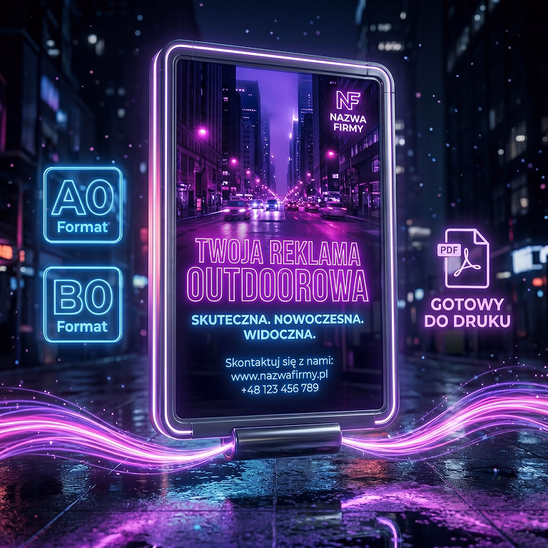 Projekty graficzne plakatów – Plakat A0 lub B0