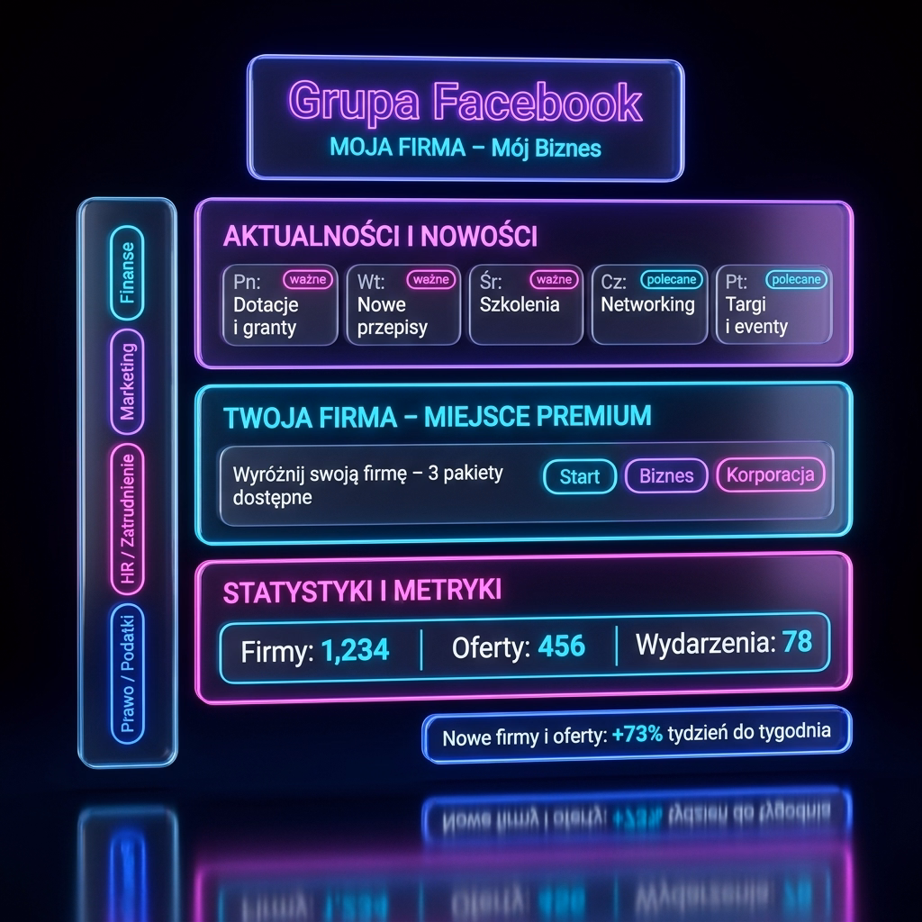 Grupa Facebook – MOJA FIRMA – Mój Biznes