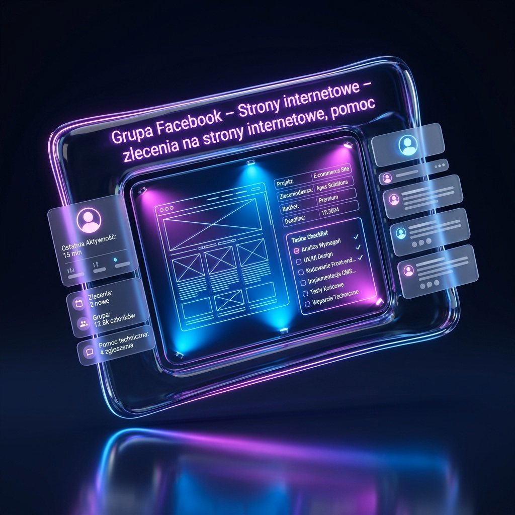 Grupa Facebook – Strony internetowe – zlecenia na strony internetowe, pomoc