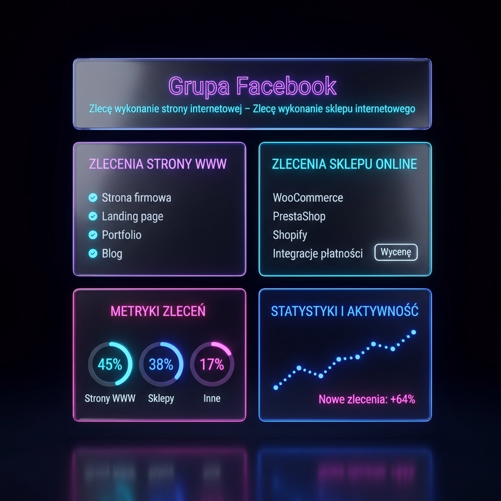 Grupa Facebook – Zlecę wykonanie strony internetowej – Zlecę wykonanie sklepu internetowego