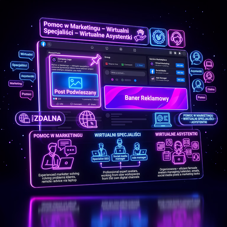 Pomoc w marketingu - wirtualni specjaliści - wirtualne asystentki