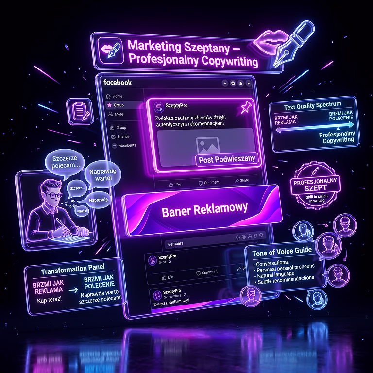 Marketing szeptany, profesjonalny copywriting