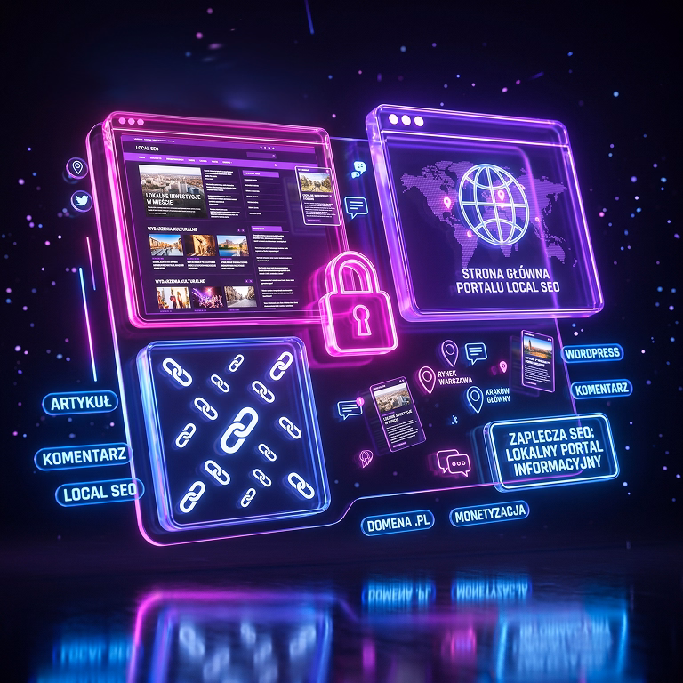 Zaplecze SEO lokalny portal informacyjny