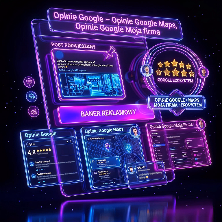 Opinie Google, Opinie w Google Maps, Opinie Google Moja firma