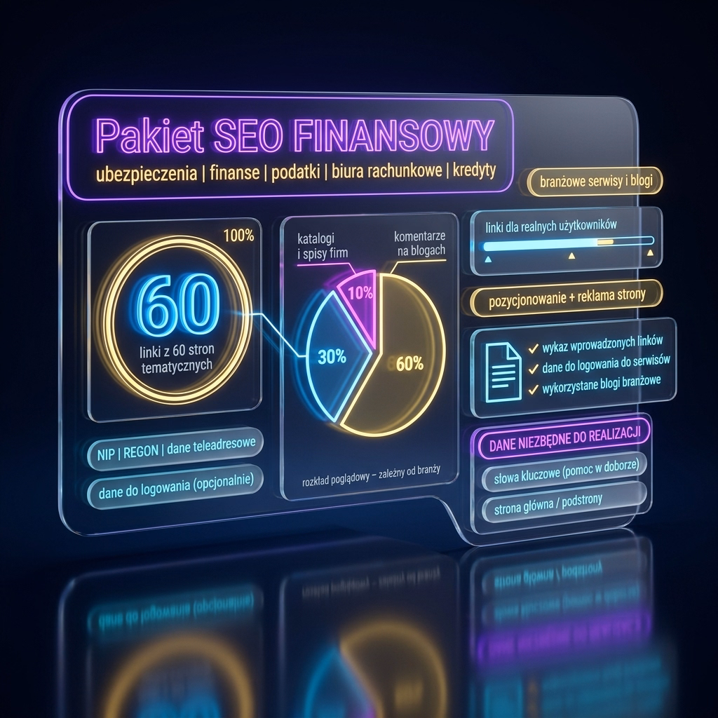Pakiet SEO FINANSOWY