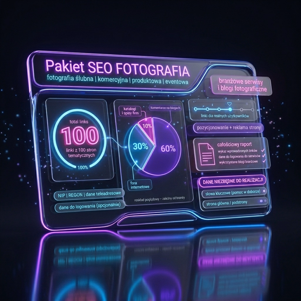 Pakiet SEO FOTOGRAFIA