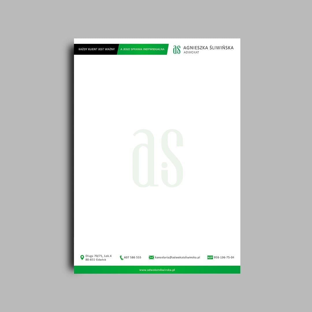 Projekty graficzne papieru firmowego – papier firmowy A5 - obrazek 3