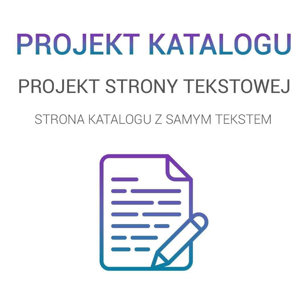 Projekt graficzny katalogu reklamowego – PROJEKT STRONY TEKSTOWEJ - obrazek 7