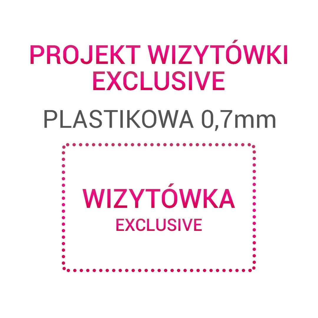 Projekt wizytówki – Exclusive plastikowa 0,7mm - obrazek 10